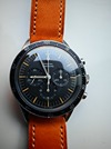 105.003-63 ed white omega speedmaster with rare decimal bezel at Brittons watches