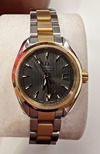 steel and gold ladies omega seamaster Aquaterra new retail £9900 our price £3700